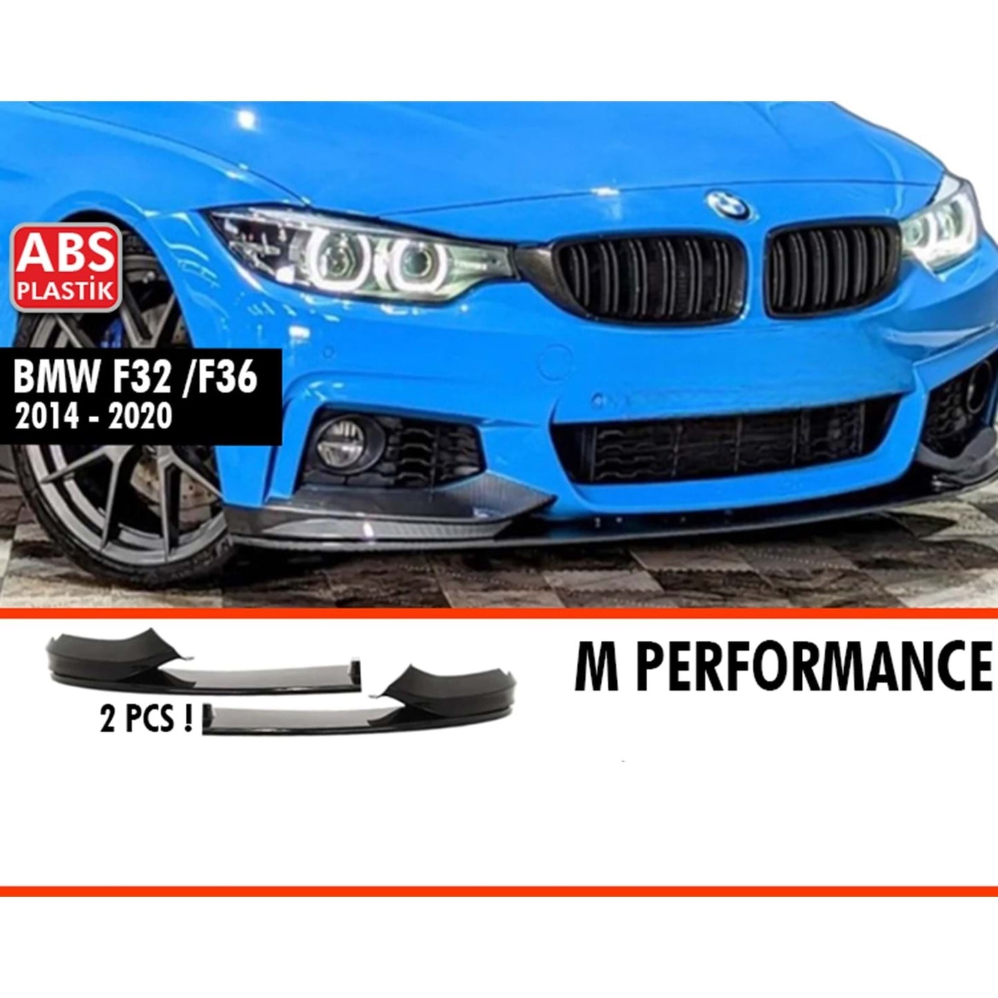 SPOILER FAȚĂ BMW F32 - F36 4 PIESE 2013-2020