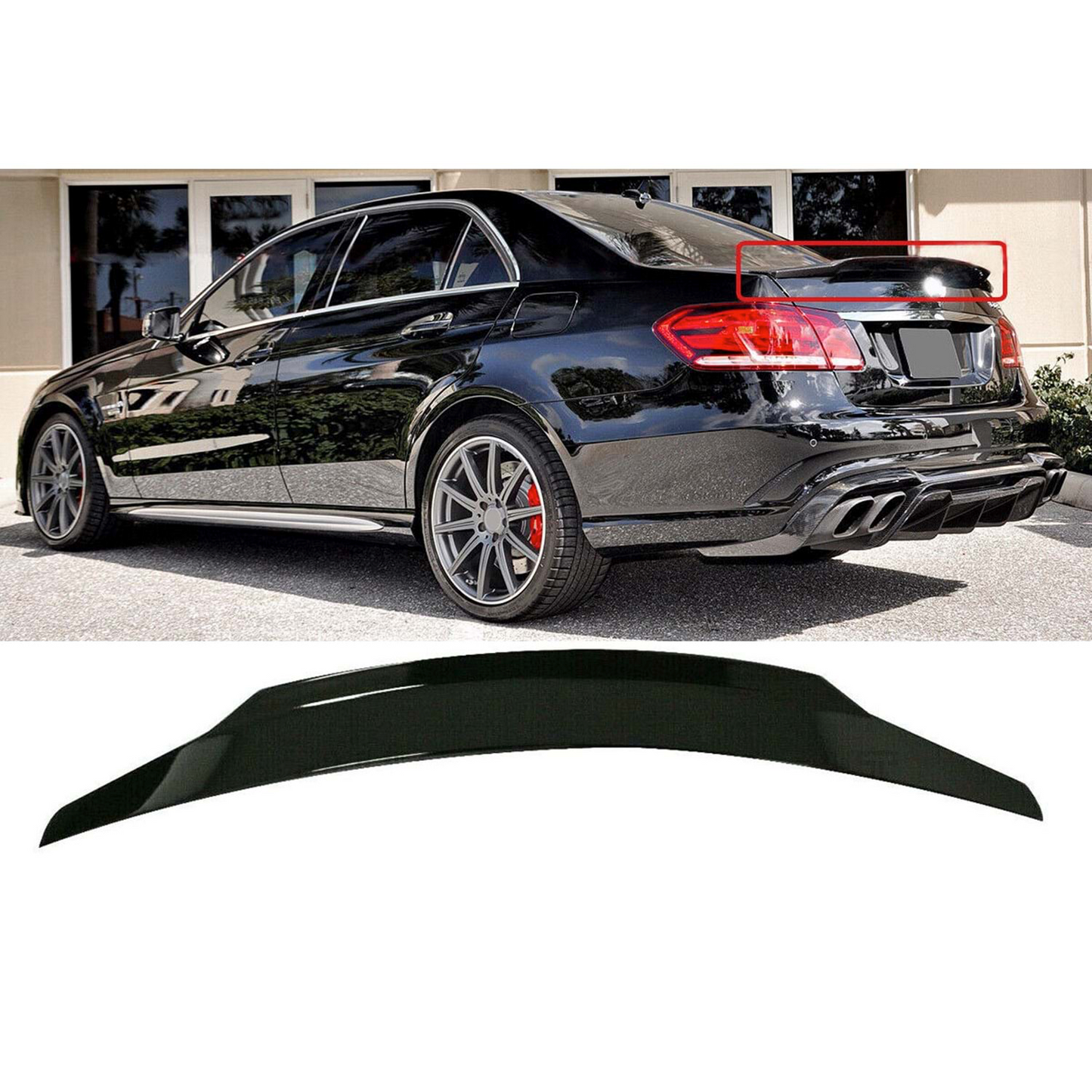REAR SPOILER PSM STYLE FOR MERCEDES E CLASS W212
