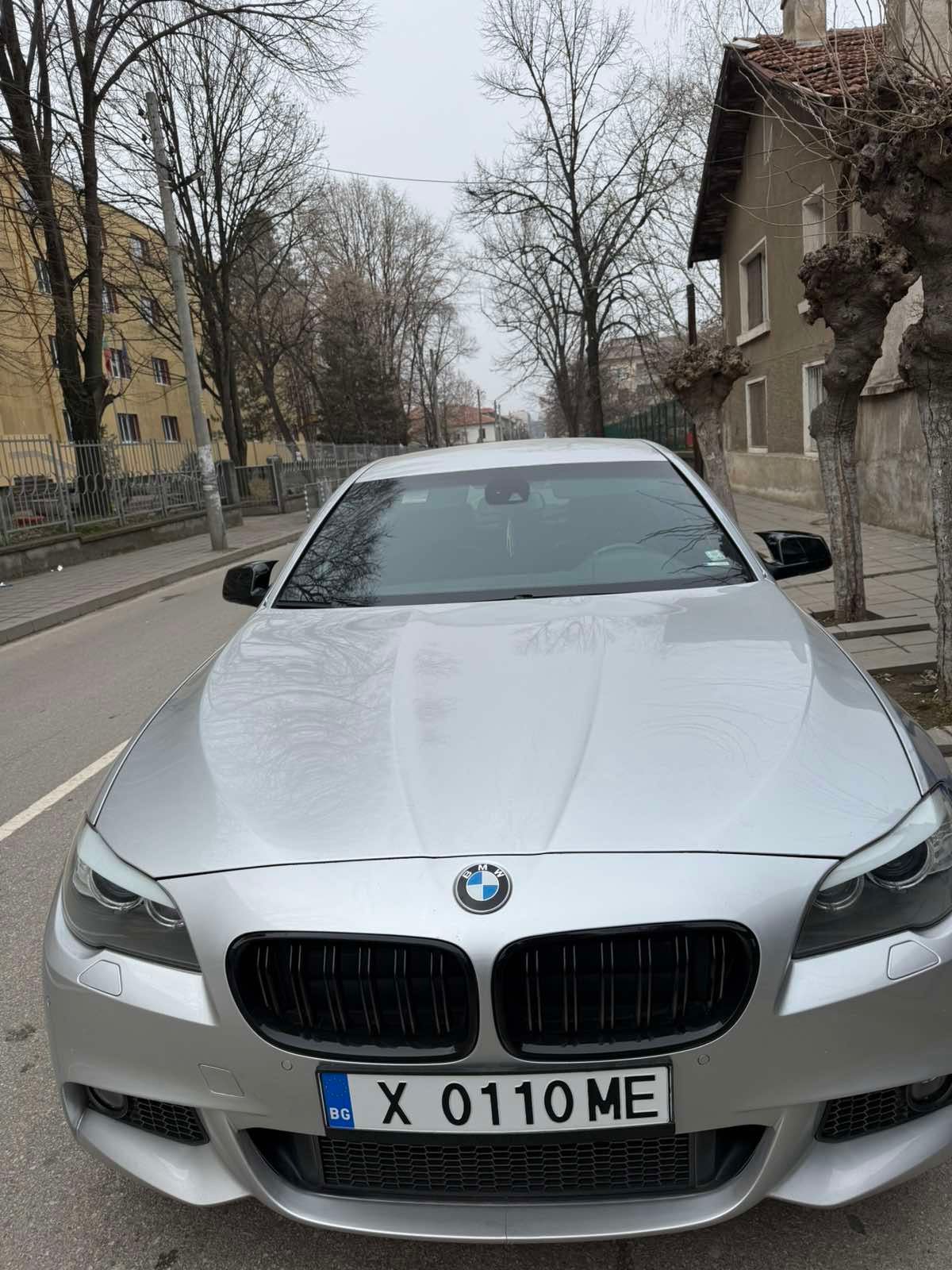 Капаци за огледала БАТМАН дизайн за BMW 5 серия F10 2010-2013 - черен пиано лак