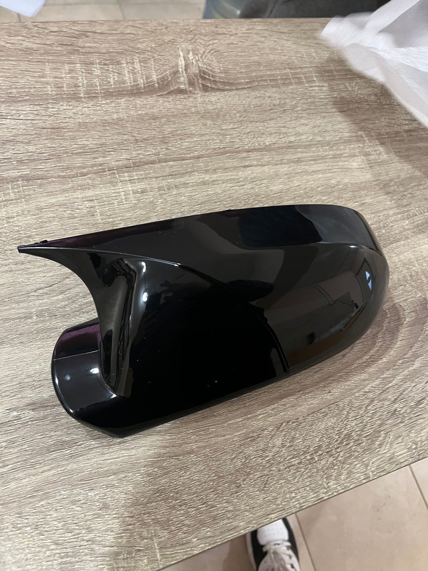 Carcase oglindă design BATMAN pentru AUDI A3 8P - 3 uși 2004-2007 - lac negru piano