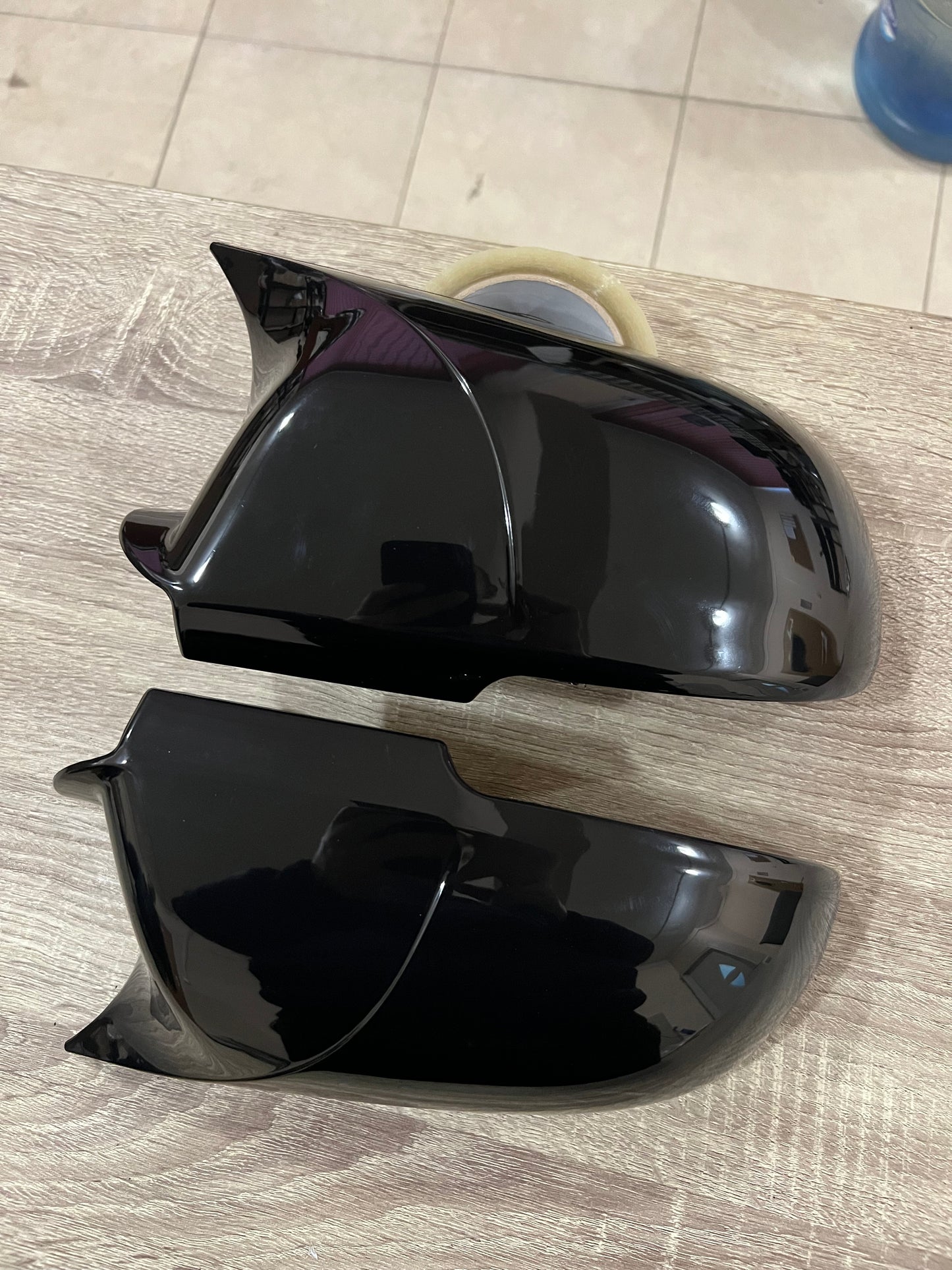 MIRROR COVERS BATMAN STYLE FOR SKODA OCTAVIA 2 2009-2012