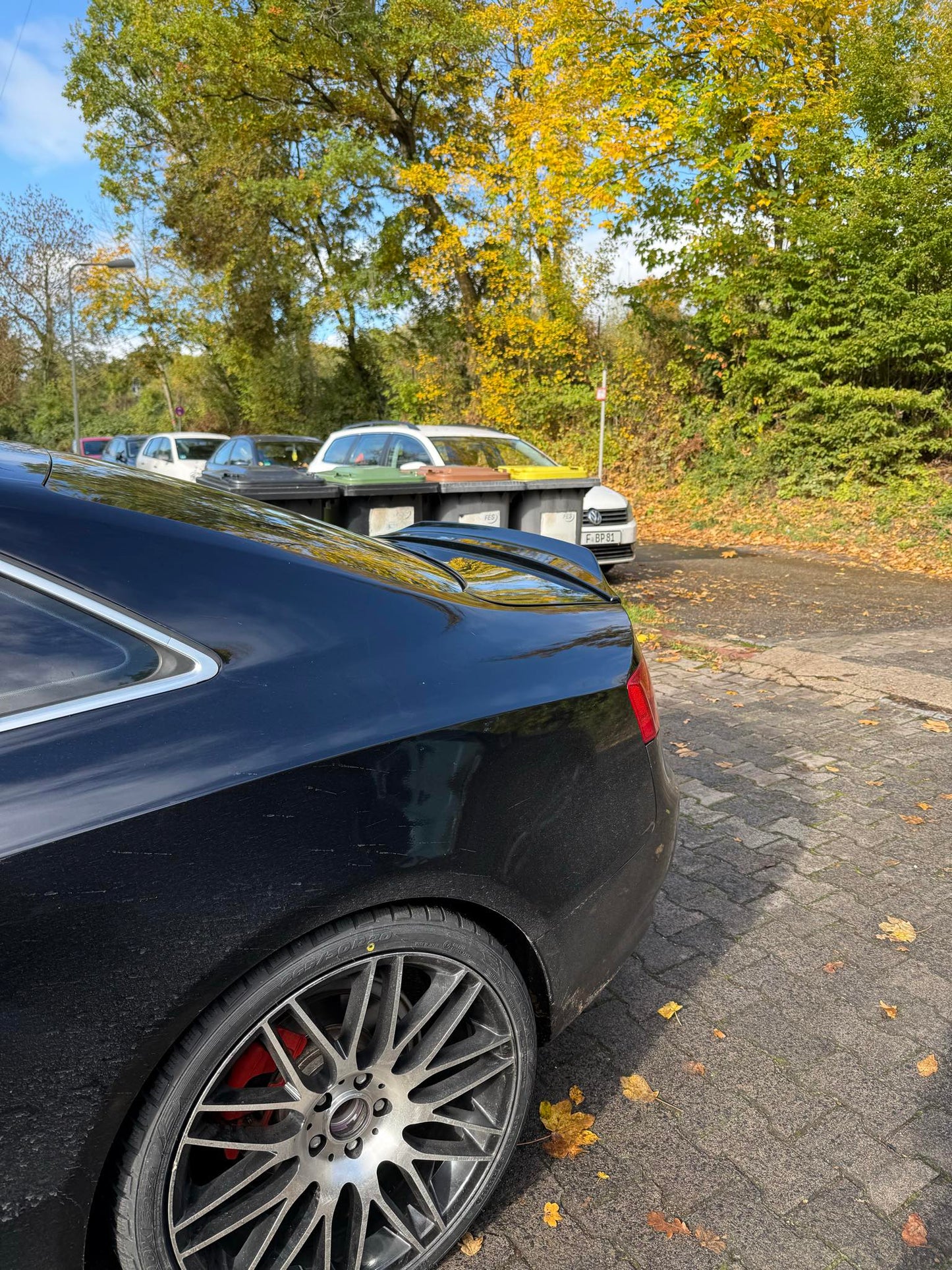 Спойлер за багажник A5 B8 Piano Black ABS / 2009-2016 (Купе)