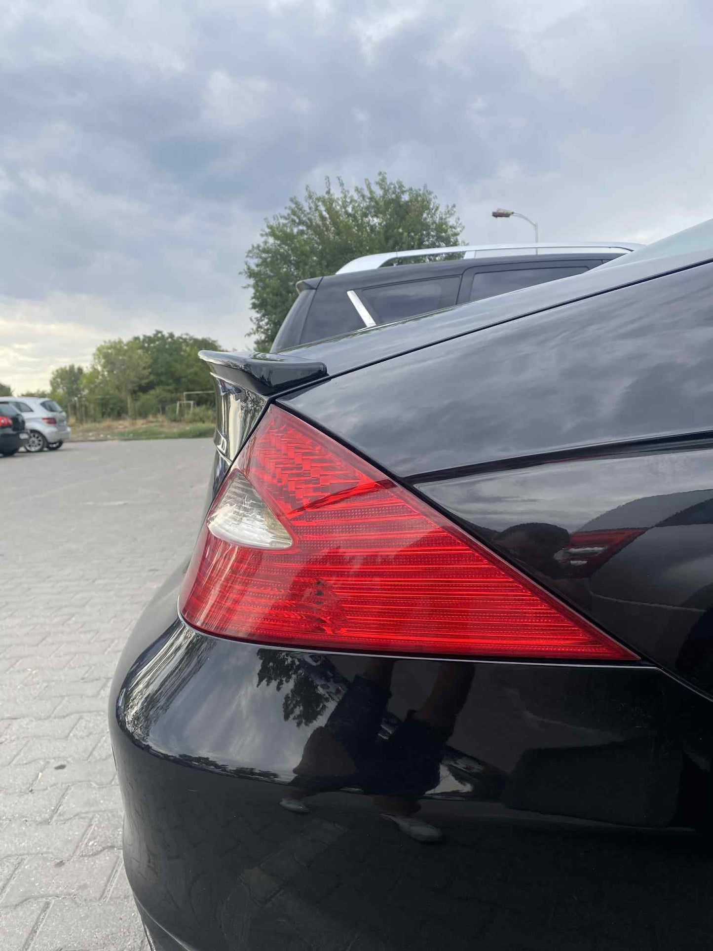 Eleron spate stil AMG pentru Mercedes CLS W219 2005-2010 lac negru piano
