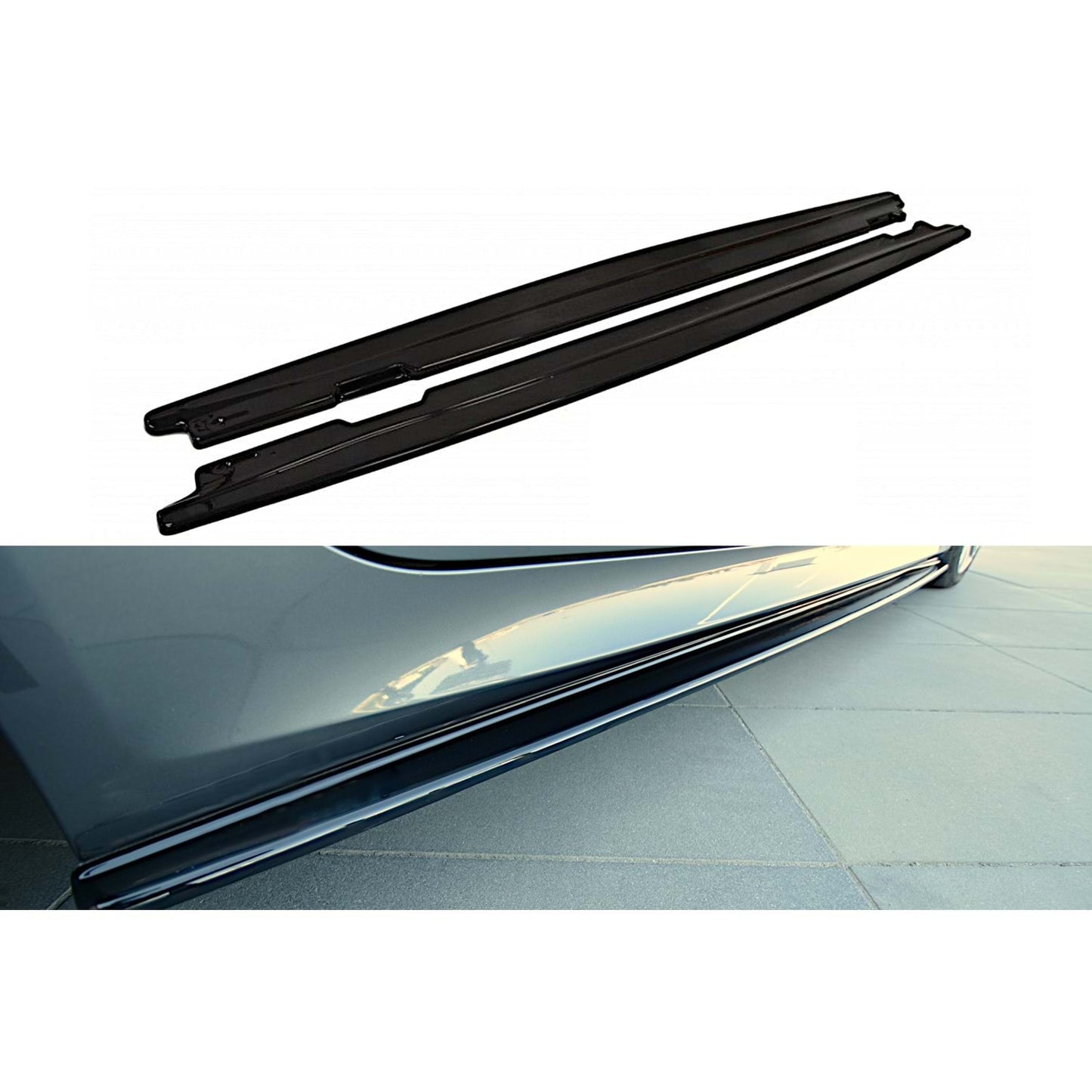 ДОБАВКИ ЗА ПРАГОВЕ MAX СТИЛ ЗА BMW E60 ЧЕРЕН ПИАНО ЛАК