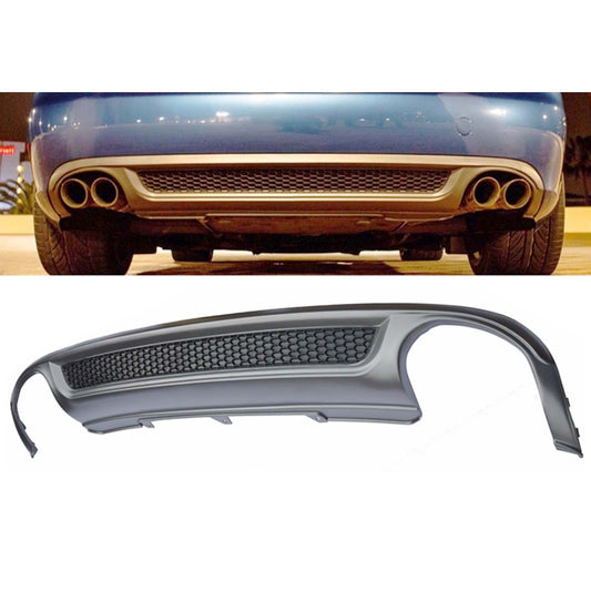 S Line Дифузьор с два отвора за Стандартна броня за Audi A4 B8 2008-2011 сив мат