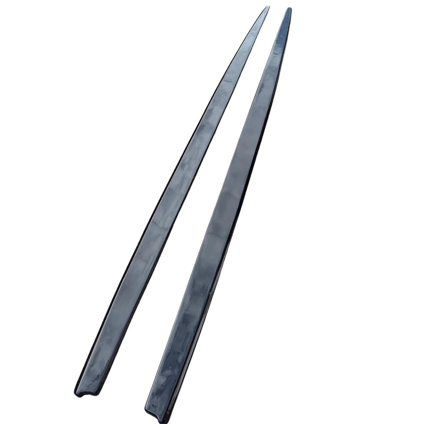 Универсални тунинг добавки за прагове - черен пиано лак