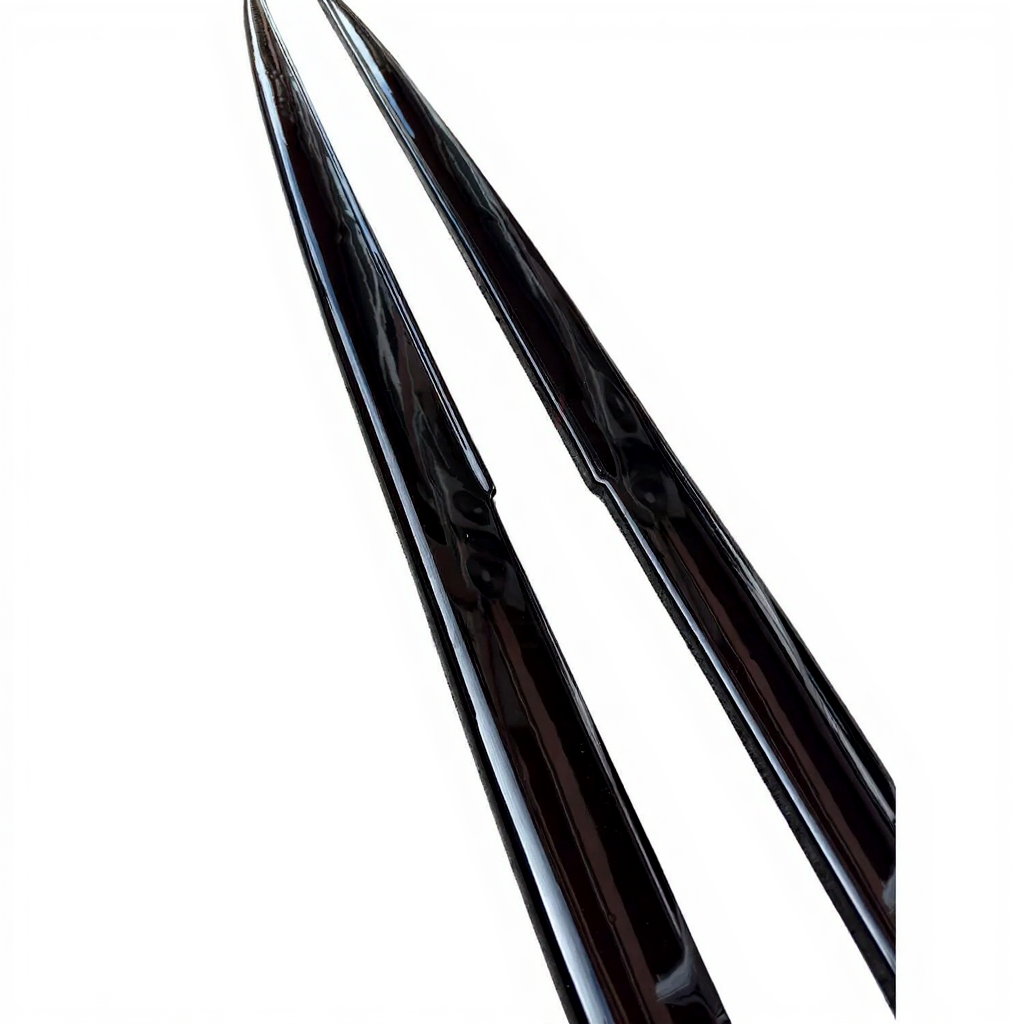 Универсални тунинг добавки за прагове - черен пиано лак