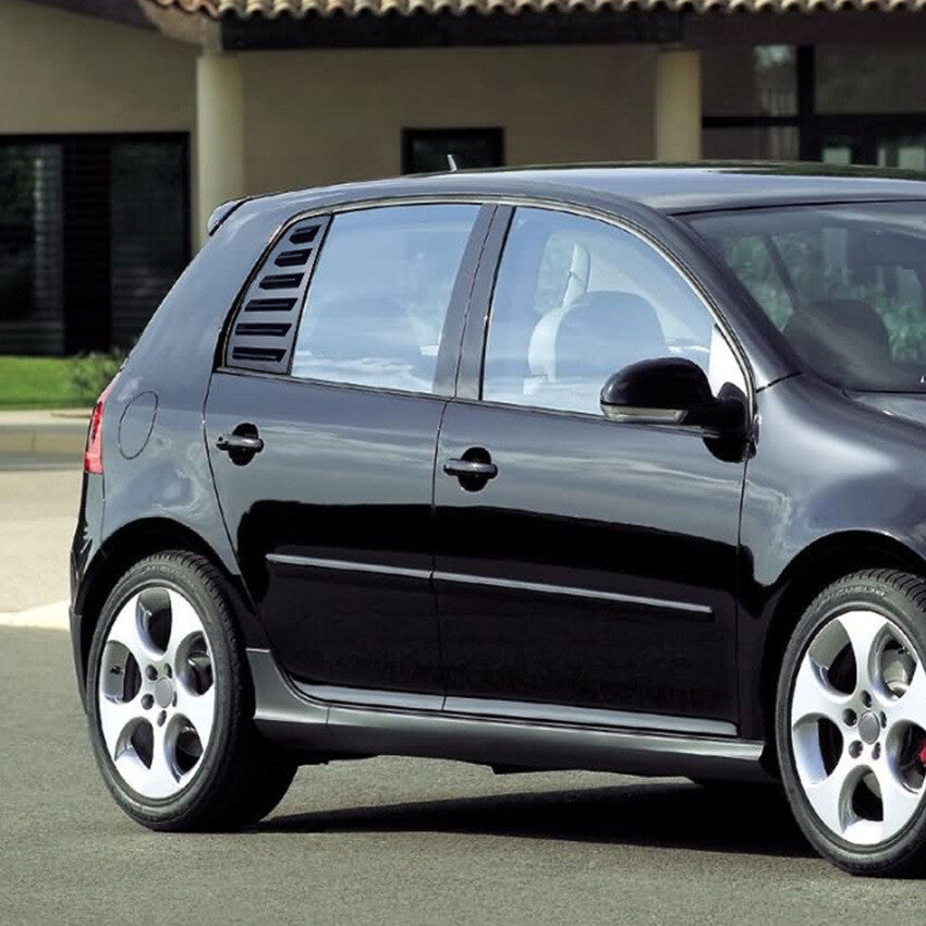Тунинг добавки за задни странични стъкла – VW Golf 5 (2003–2009), черен гланц