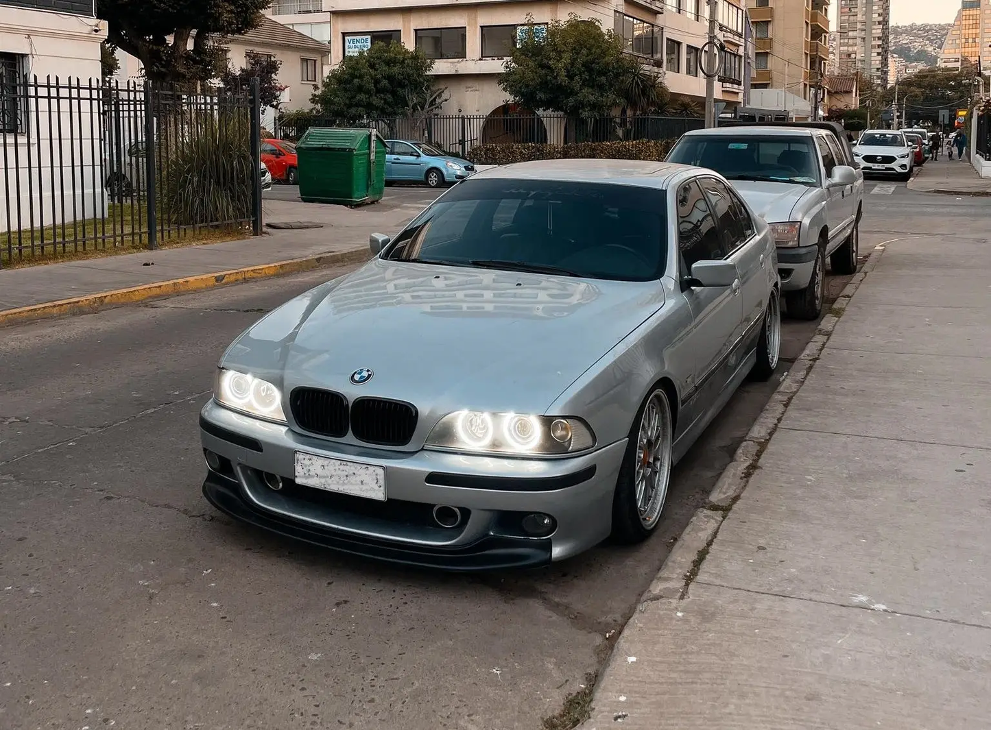 Преден CSL спойлер за BMW E39 черен пиано лак