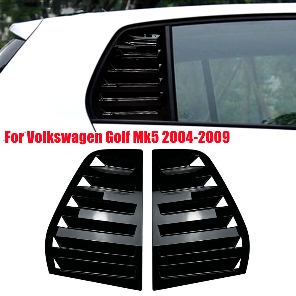 Тунинг добавки за задни странични стъкла – VW Golf 5 (2003–2009), черен гланц
